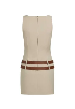 Ethereal Buckle Mini Dress