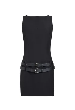 Ethereal Buckle Mini Dress