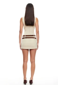 Ethereal Buckle Mini Dress