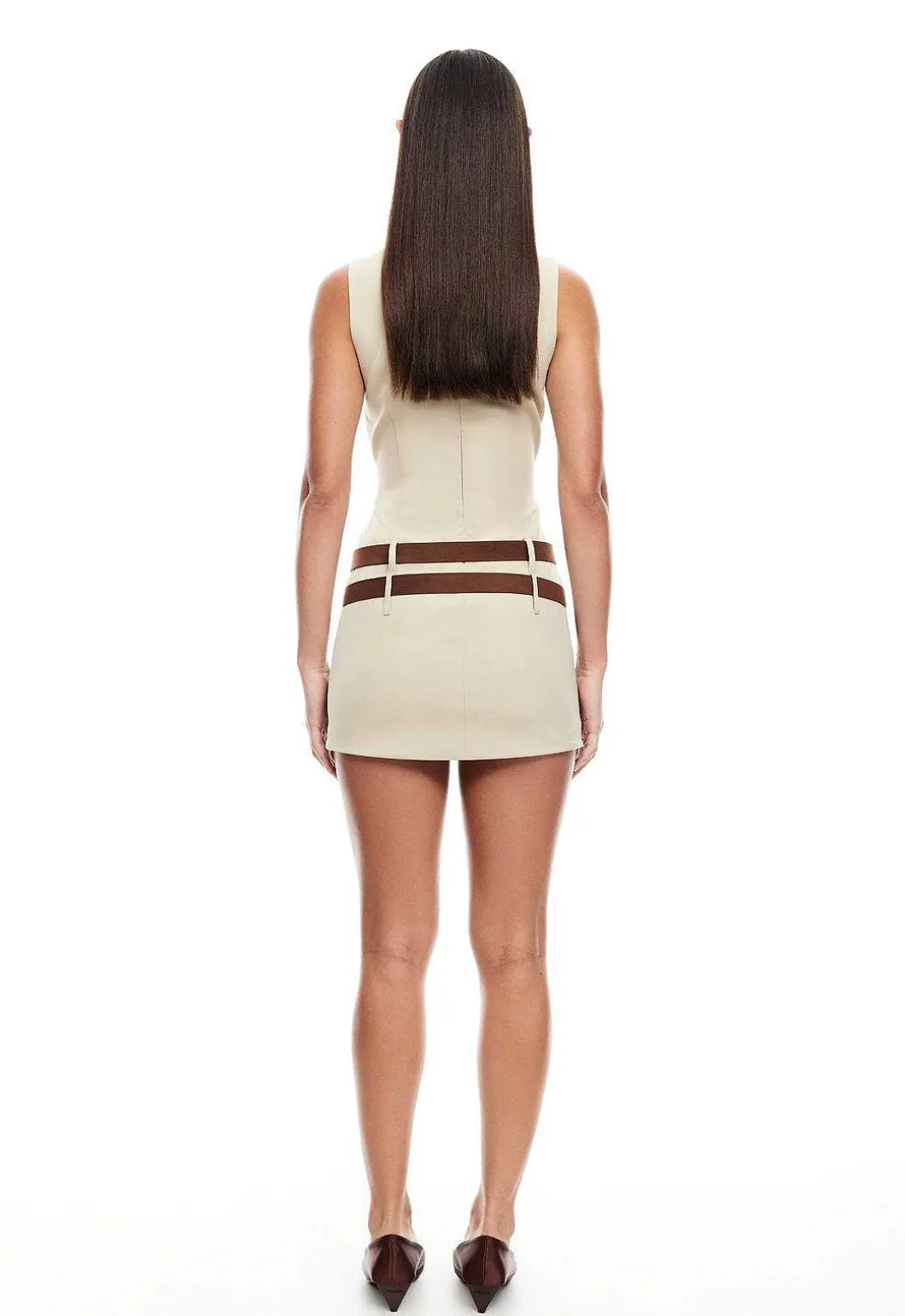 Ethereal Buckle Mini Dress