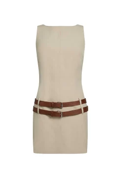 Ethereal Buckle Mini Dress