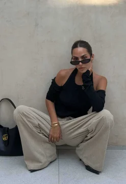 Slouched Tie Up Pant