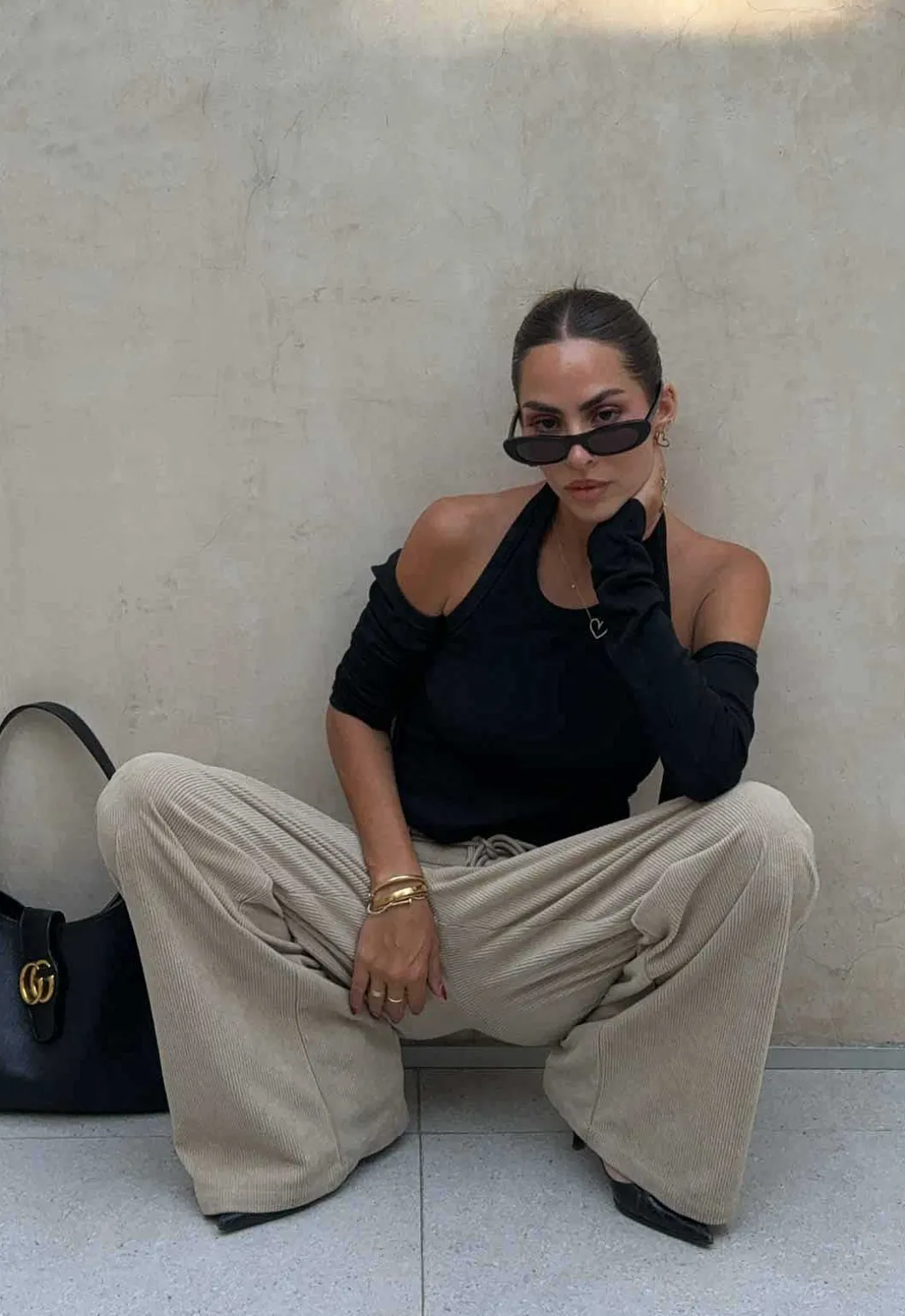 Slouched Tie Up Pant