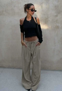 Slouched Tie Up Pant