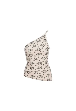 Unveiling One Shoulder Top